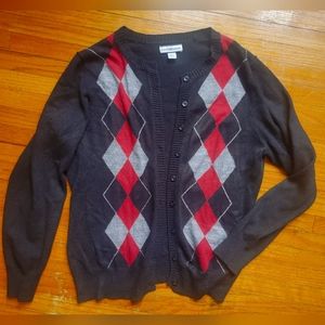 4 for $20 Red and Grey argyle Button up